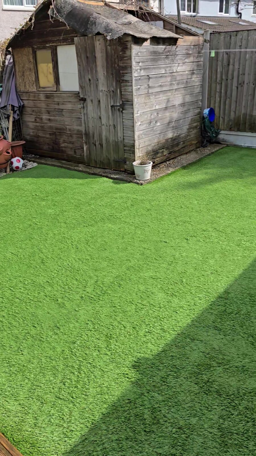 Clean artificial grass after a SafeTouch clean